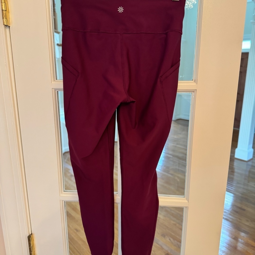 INTERVAL STASH HIGH RISE 7/8 LEGGING TIGHT, SIZE SMALL, MAGENTA PINK - Picture 2 of 4